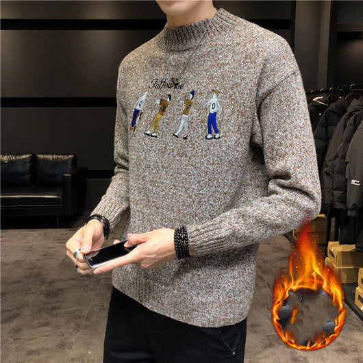 Suéter Holgado de Cuello Redondo para Jóvenes - Perfecto para Invierno - Image 20