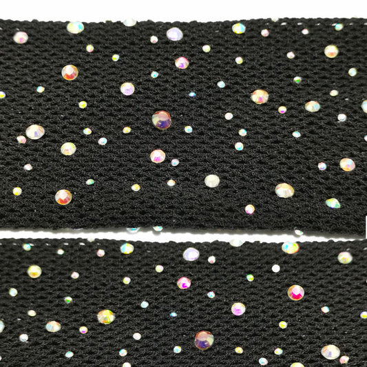 Medias de Malla con Cristales Brillantes y Detalles Incrustados - Image 2