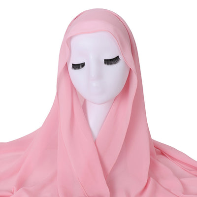 Pañuelo Capucha de Gasa Perlada con Elástico Ajustable - Image 3