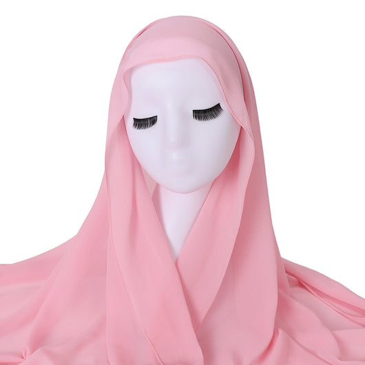 Pañuelo Capucha de Gasa Perlada con Elástico Ajustable - Image 3