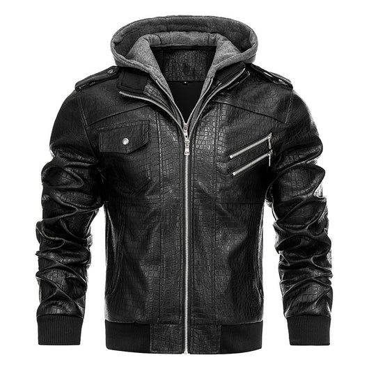 Abrigo de Cuero PU con Estilo Personalizado para Hombre - Image 2