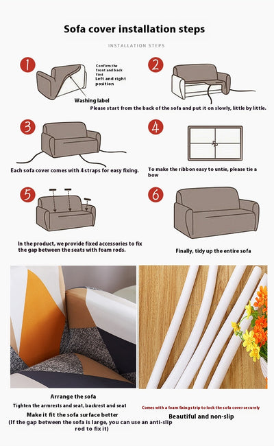Funda Elástica Universal para Sofá Modular - Protección Integral Cuatro Estaciones - Image 33