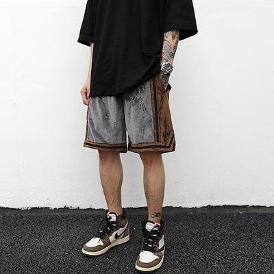 Shorts de Terciopelo con Detalles Bordados - Image 4
