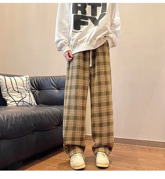 Pantalones Casuales Rectos Holgados con Caída Fluida - Image 13