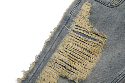 Jeans Desgastados a Mano con Efecto Vintage para Hombre - Image 7
