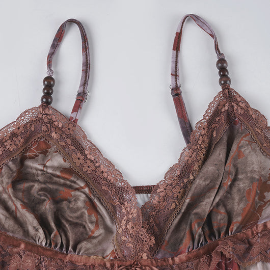 Vestido Retro Cuello V Cintura Marcada Diseño Asimétrico - Image 33