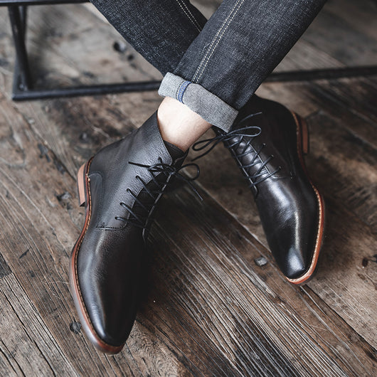 Botas Altas de Cuero Genuino para Hombre - Image 4