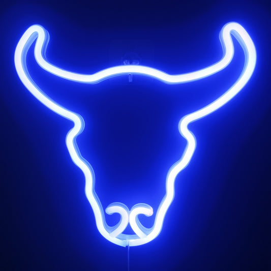 Lámpara Nocturna Decorativa Cabeza de Vaca Romántica para Bar