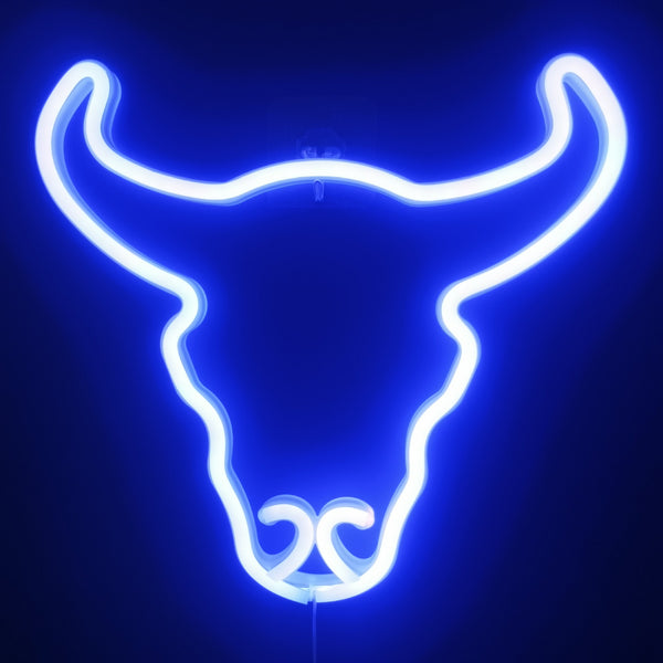 Lámpara Nocturna Decorativa Cabeza de Vaca Romántica para Bar