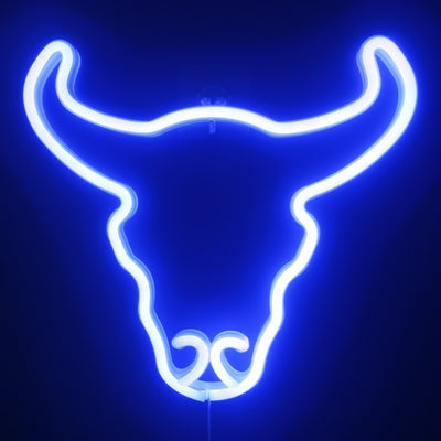 Lámpara Nocturna Decorativa Cabeza de Vaca Romántica para Bar