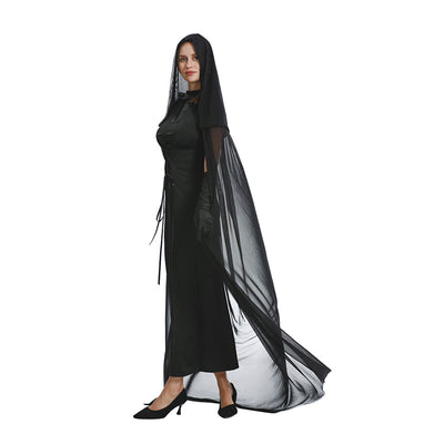 Capa de Bruja Encaje Europeo Americano para Halloween - Image 11