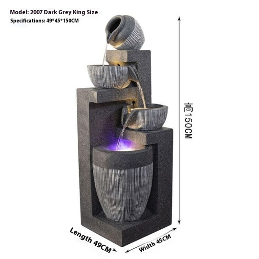 Fuente de Agua Decorativa con Humidificador para Sala de Estar - Image 8