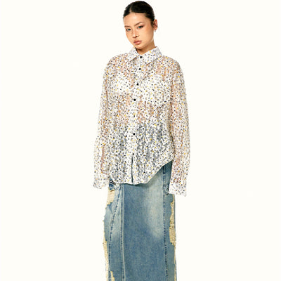Blusa Elegante con Lentejuelas Coordinable para Mujer - Image 9