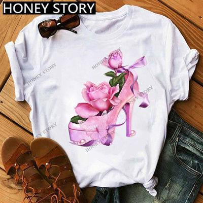 Camiseta Suelta Casual de Cuello Redondo para Mujer - Image 27