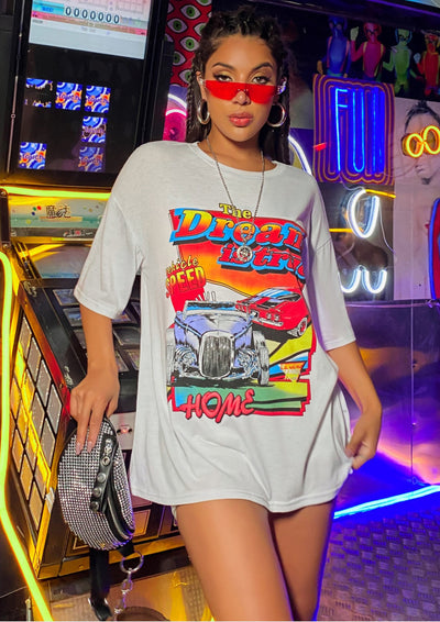 Blusa Oversized de Algodón Puro - Estilo Streetwear Casual para Chicas - Image 12