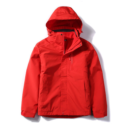 Chaqueta Impermeable de Dos Piezas para Hombre - Abrigo Cálido y Resistente - Image 4