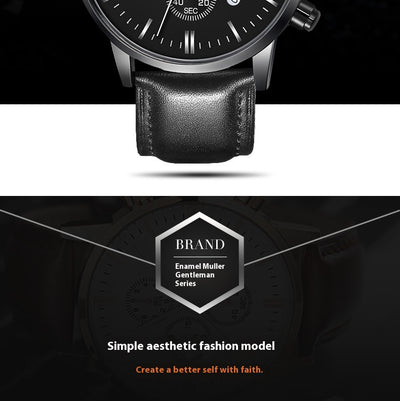 Reloj Empresarial Multifunción Estilo Coreano para Hombre - Image 20