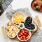 Bandeja Divisora de Cerámica para Frutas y Dulces