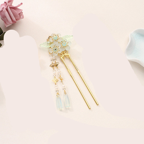 Peineta Novia Hanfu Antigua con Borlas y Peine Decorativo para el Cabello