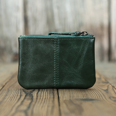 Monedero Compacto de Cuero Crazy Horse Estilo Retro para Hombre - Image 23