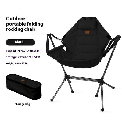 Silla Mecedora Plegable de Aluminio para Exterior - Image 8