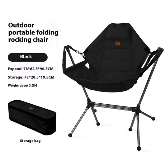 Silla Mecedora Plegable de Aluminio para Exterior - Image 8