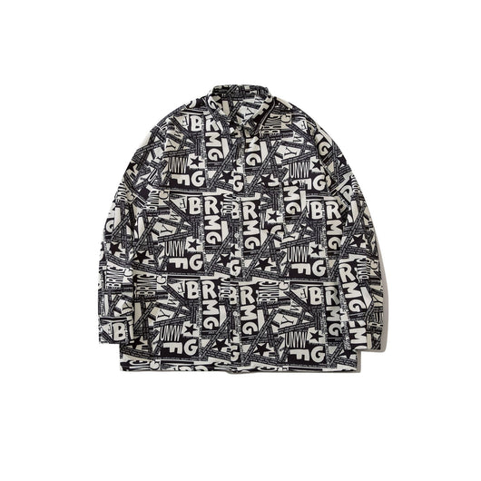Camisa Vintage Manga Larga Unisex Estilo Relajado - Image 2