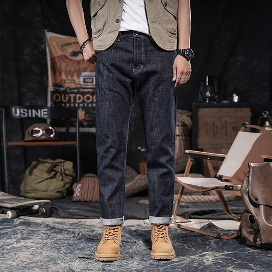 Pantalones Vaqueros Slim Rectos Clásicos para Hombre