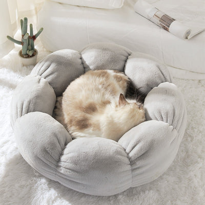 Casa Cama Nido Floral Suave para Perros - Image 4