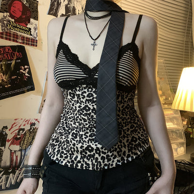 Top Sensual de Encaje Leopardo con Tirantes Ajustables - Image 21