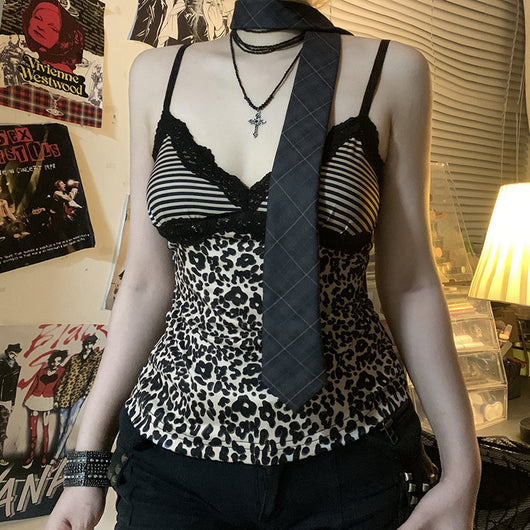 Top Sensual de Encaje Leopardo con Tirantes Ajustables - Image 21