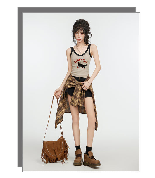 Camisola Retro Cuello V Estilo Hot Girl - Image 11