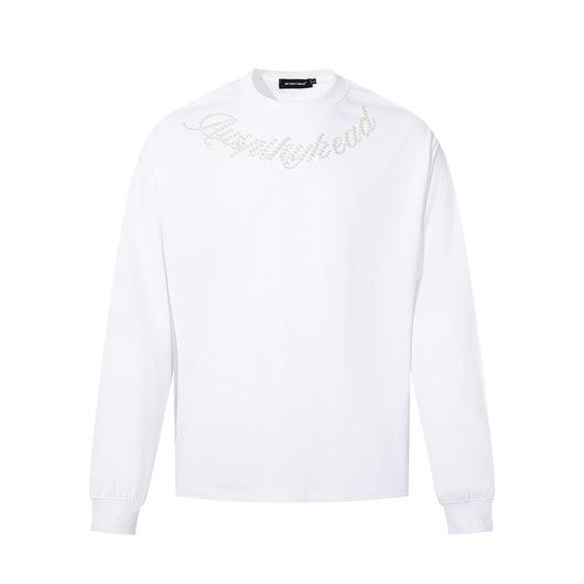 Sudadera con Capucha Pesada de Letras Perladas para Parejas - Image 7