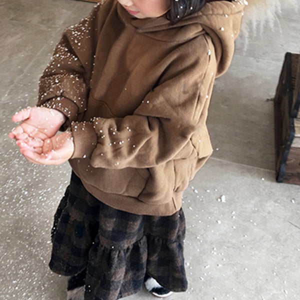 Sudadera Infantil con Capucha y Bolsillo Frontal en Polar Cómodo