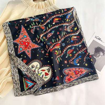 Pañuelo Grande Estampado para Mujer Primavera Otoño - Image 7