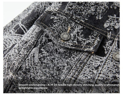 Chaqueta Denim Masculina Texturizada Estilo Americano para Primavera y Otoño - Image 11