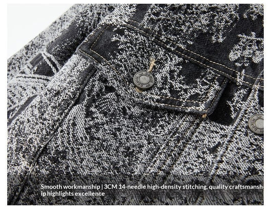 Chaqueta Denim Masculina Texturizada Estilo Americano para Primavera y Otoño - Image 11