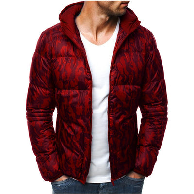 Chaqueta Camuflada con Capucha para Hombre - Algodón Manga Larga - Image 2