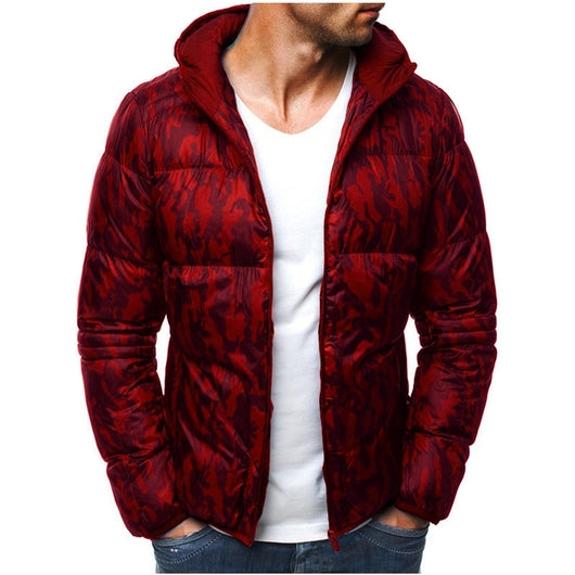 Chaqueta Camuflada con Capucha para Hombre - Algodón Manga Larga - Image 2