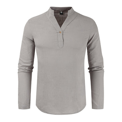 Camisa Suelta de Manga Larga Estilo Europeo Casual - Image 6