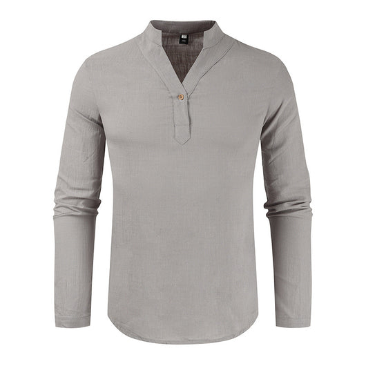 Camisa Suelta de Manga Larga Estilo Europeo Casual - Image 6