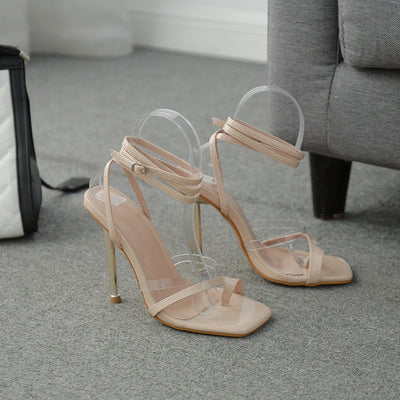 Sandalias de Tacón Stiletto con Punta Cuadrada - Image 5