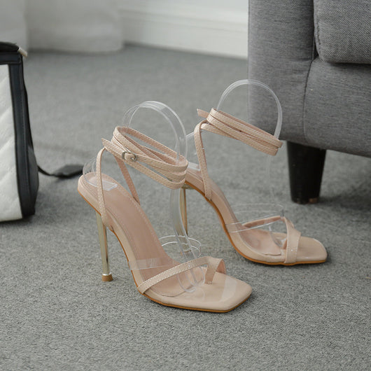 Sandalias de Tacón Stiletto con Punta Cuadrada - Image 5