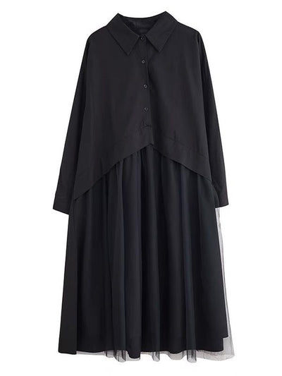 Vestido Largo Holgado de Manga Larga para Mujer - Image 5
