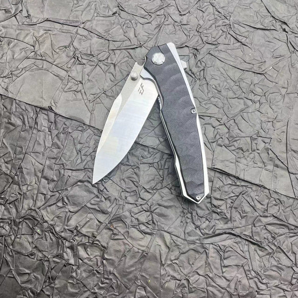 Cuchillo Plegable de Supervivencia con Mango de Fibra de Nylon