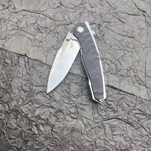 Cuchillo Plegable de Supervivencia con Mango de Fibra de Nylon