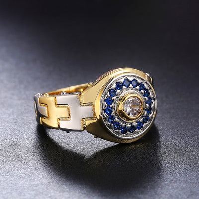 Anillo para Hombre con Diamante de Circonio y Correa - Image 10