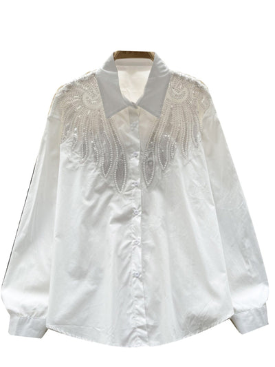 Blusa Mujer Diseño Sofisticado con Cuentas y Lentejuelas - Image 6