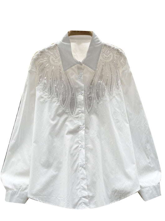 Blusa Mujer Diseño Sofisticado con Cuentas y Lentejuelas - Image 6