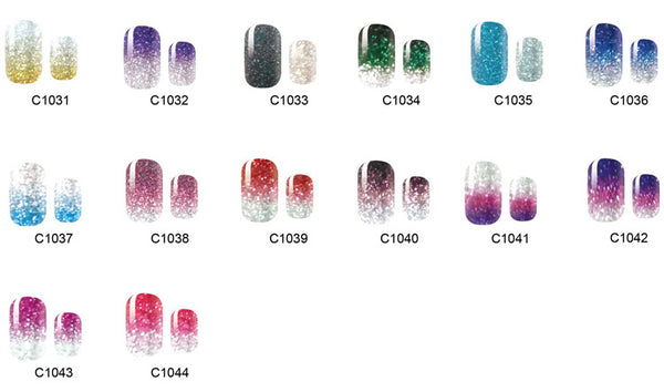 Adhesivos de Uñas con Degradado